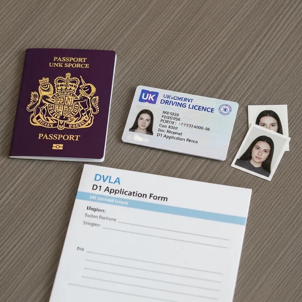Current driving licence and passport shown as documents needed to renew a UK driving licence